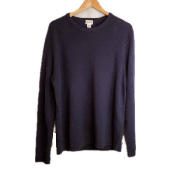 Club Monaco Other - Club Monaco Wool Navy Blue Crewneck Sweater Size XL